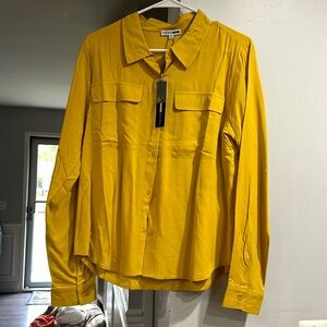 Orange blouse size XL